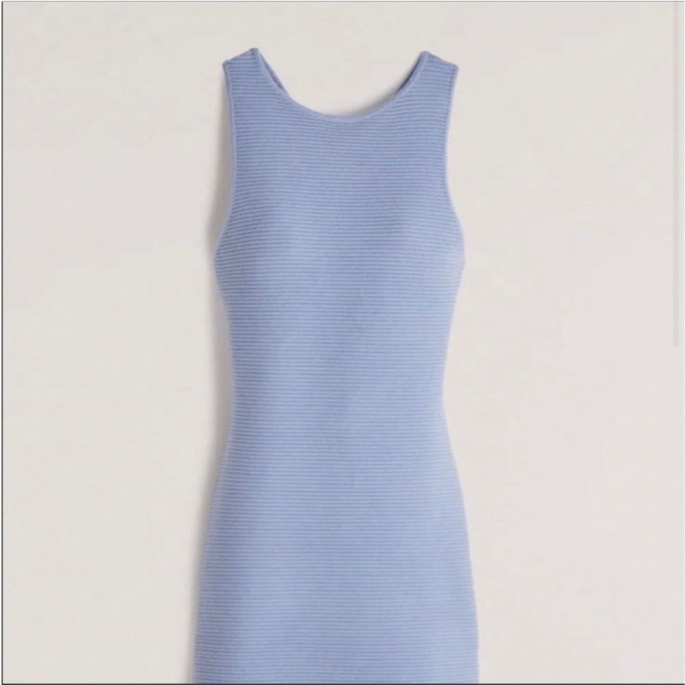 Abercrombie & Fitch Blue Scuba Knit Mini Dress